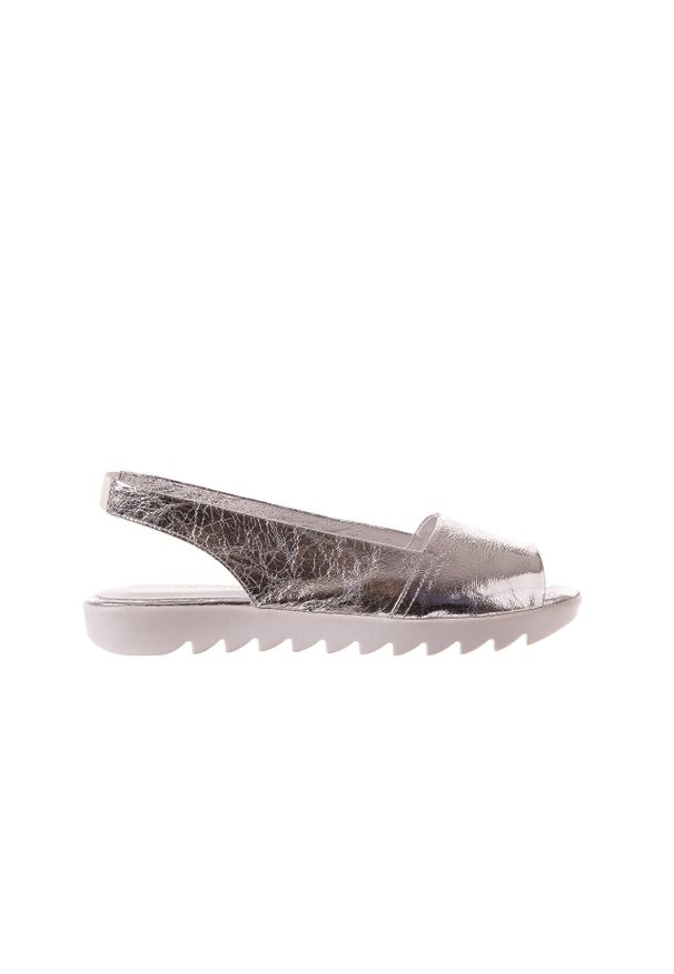 Sandały Bayla-163 319-310 614 Silver, Srebrny, Skóra naturalna - 38. Kolor: srebrny. Materiał: skóra. Sezon: lato