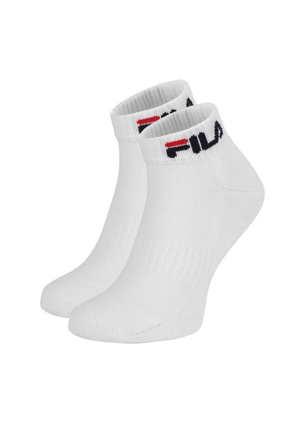 Zestaw 2 par niskich skarpet unisex Fila. Kolor: biały