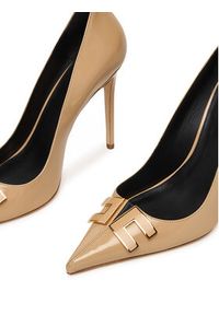 Elisabetta Franchi Szpilki SA14B61E2 Beżowy. Kolor: beżowy. Materiał: skóra, lakier. Obcas: na szpilce #4