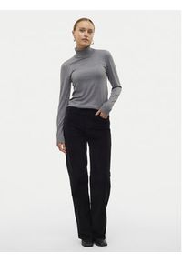 Vero Moda Golf Iris 10320450 Szary Slim Fit. Typ kołnierza: golf. Kolor: szary. Materiał: syntetyk #4