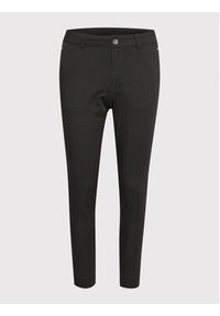 Kaffe Spodnie materiałowe Lea Rivet 10506839 Czarny Slim Fit. Kolor: czarny. Materiał: materiał, wiskoza #4