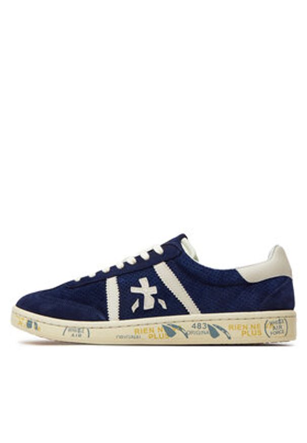 Premiata Sneakersy Bonnie VAR 6763 Granatowy. Kolor: niebieski. Materiał: materiał