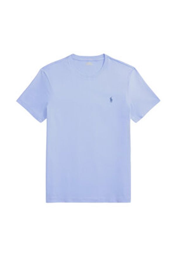 Polo Ralph Lauren T-Shirt 710671438020 Niebieski Slim Fit. Typ kołnierza: polo. Kolor: niebieski. Materiał: bawełna