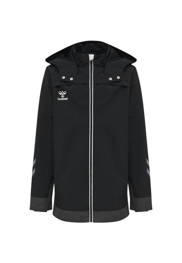 Kurtka piłkarska dla dzieci Hummel hml LEAD all weather. Kolor: czarny. Sport: piłka nożna