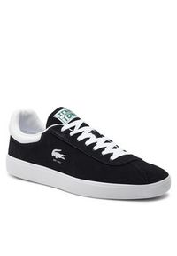 Lacoste Sneakersy 746SMA0065 Czarny. Kolor: czarny. Materiał: skóra, zamsz