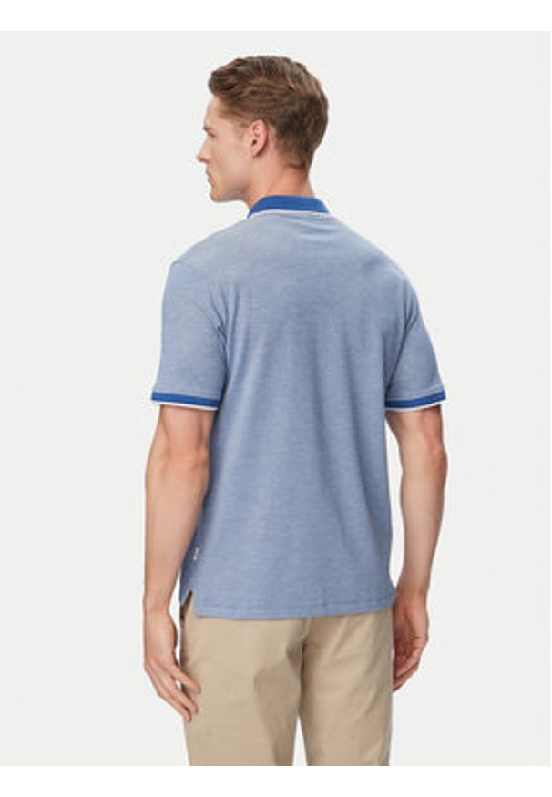 Jack & Jones Polo Blualves 12274681 Niebieski Regular Fit. Typ kołnierza: polo. Kolor: niebieski. Materiał: bawełna
