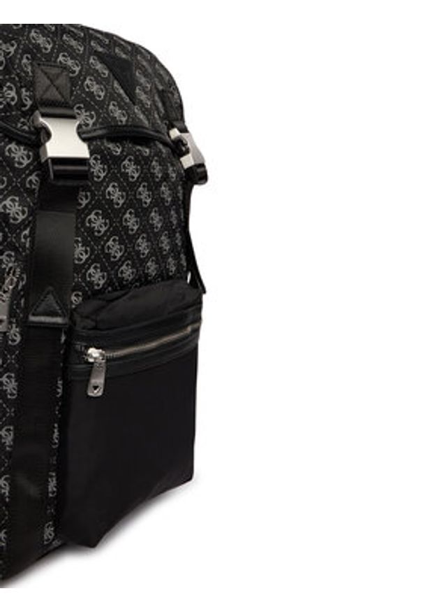 Guess Plecak HMBENP P6111 Czarny. Kolor: czarny. Materiał: materiał