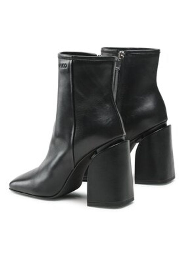 Pinko - PINKO Botki Tea Tronchetto PE 23 BLKS1 100664 A0N9 Czarny. Kolor: czarny. Materiał: skóra