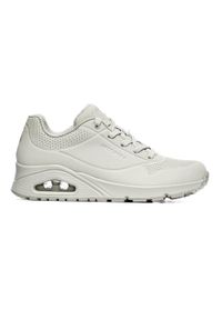 skechers - Buty na co dzień damskie SKECHERS UNO STAND ON AIR eko skóra. Okazja: na co dzień. Kolor: biały. Materiał: skóra. Szerokość cholewki: normalna. Wzór: gładki. Model: Skechers Sport. Sport: turystyka piesza