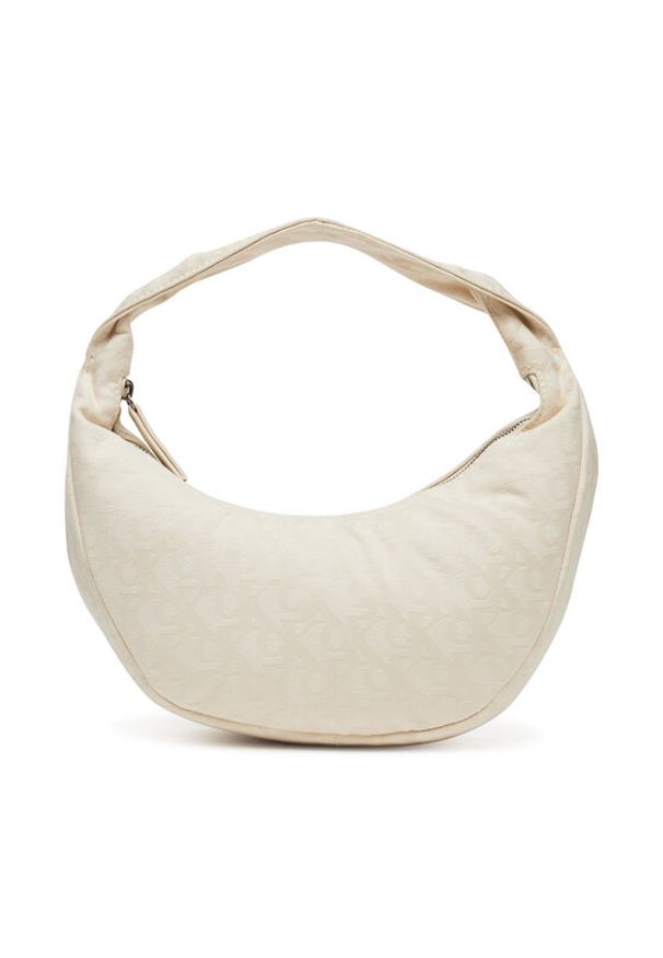Calvin Klein Torebka Ckj Monogram Pinched Medium Shou LV04F3206G Écru
