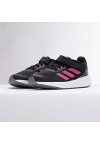 Adidas - Buty adidas Runfalcon 3.0 El K Jr HP5875 czarne. Zapięcie: rzepy. Kolor: czarny. Materiał: syntetyk, guma. Szerokość cholewki: normalna