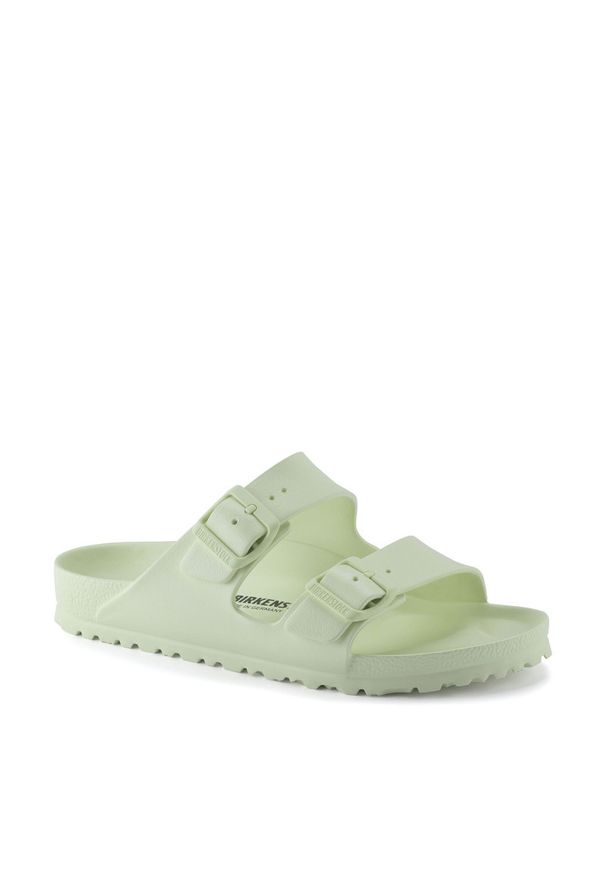 Birkenstock - BIRKENSTOCK Arizona Faded Lime Klapki męskie. Okazja: na co dzień, na plażę. Kolor: zielony. Wzór: paski. Sezon: lato. Styl: klasyczny, elegancki, casual, wizytowy, sportowy