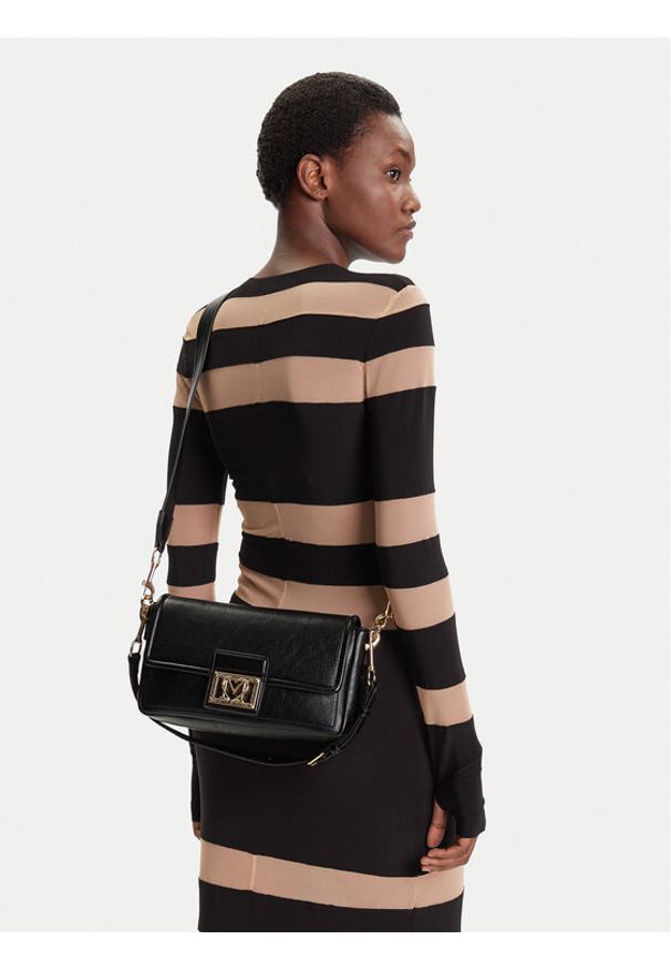 Love Moschino - LOVE MOSCHINO Torebka JC4086PP1NLI0000 Czarny. Kolor: czarny. Materiał: skórzane