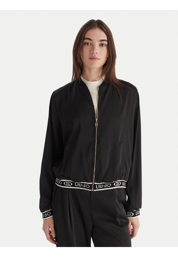 Liu Jo Sport Bluza TF5191 T004A Czarny Regular Fit. Kolor: czarny. Materiał: syntetyk. Styl: sportowy