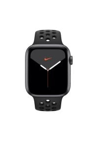 APPLE Watch 5 Nike+ 44mm (Gwiezdna szarość z opaską sportową w kolorze czarnym). Kolor: czarny. Styl: sportowy #2