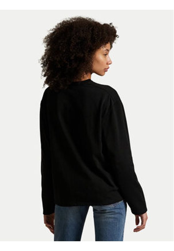 Polo Ralph Lauren Bluzka 211967105002 Czarny Straight Fit. Typ kołnierza: polo. Kolor: czarny. Materiał: bawełna