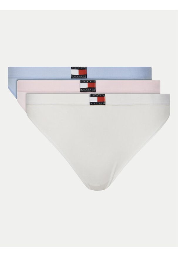 TOMMY HILFIGER - Tommy Hilfiger Komplet stringów UW0UW05641 Kolorowy. Materiał: bawełna. Wzór: kolorowy