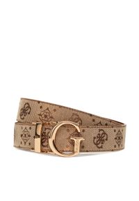 Guess Pasek Damski BW9267 P5330 Brązowy. Kolor: brązowy. Materiał: skóra