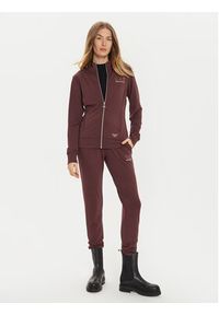 EA7 Emporio Armani Bluza 8NTM43 TJ9RZ 1755 Brązowy Regular Fit. Kolor: brązowy. Materiał: wiskoza, syntetyk #3