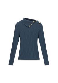 Guess Sweter W6RR07 Z2YK2 Niebieski Regular Fit. Kolor: niebieski. Materiał: wiskoza #3