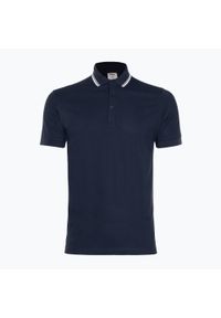 Koszulka męska Wilson Team Pique Polo. Typ kołnierza: polo. Kolor: niebieski. Sport: tenis #1