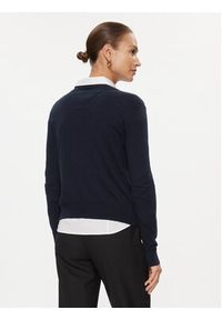 Tommy Jeans Sweter Essential DW0DW17254 Granatowy Regular Fit. Kolor: niebieski. Materiał: bawełna #3