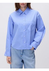 Reserved - Koszula w kratkę - jasnoniebieski. Kolor: niebieski. Materiał: bawełna, tkanina. Wzór: kratka #1