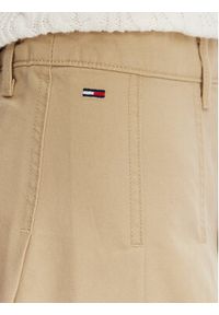 Tommy Jeans Spódnica plisowana DW0DW23149 Beżowy Regular Fit. Kolor: beżowy. Materiał: bawełna #3