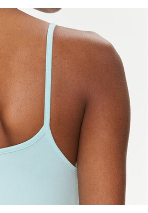 Calvin Klein Jeans Sukienka letnia J20J223420 Błękitny Slim Fit. Kolor: niebieski. Materiał: bawełna. Sezon: lato