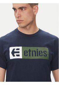Etnies T-Shirt New Box 4130002282 Granatowy Regular Fit. Kolor: niebieski. Materiał: bawełna #3