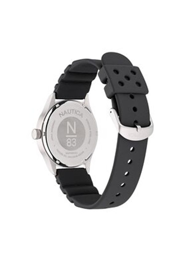 Nautica Zegarek NAPHBS401 Czarny. Kolor: czarny. Materiał: syntetyk
