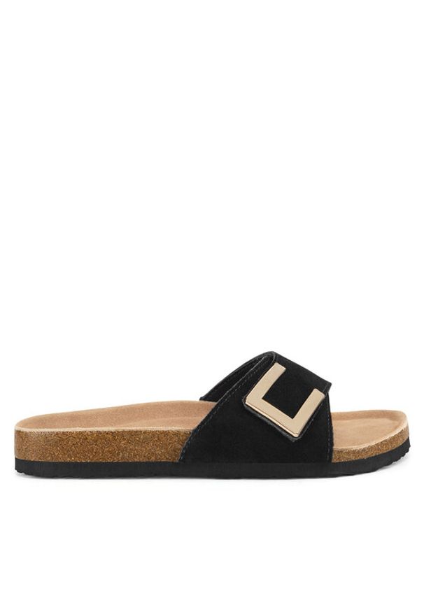 Lasocki Klapki CEO-HYSC0122056-1 Czarny. Kolor: czarny. Materiał: zamsz, skóra