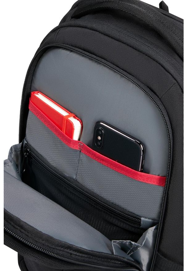 Plecak Samsonite 155195 1041 14.1'' Guardit 3.0 czarny. Kolor: czarny. Materiał: tkanina, materiał. Styl: casual, klasyczny, biznesowy