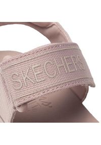 skechers - Skechers Sandały New Block 119226/BLSH Różowy. Kolor: różowy. Materiał: materiał #3