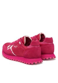 Pepe Jeans Sneakersy London PLS40040 Różowy. Kolor: różowy. Materiał: skóra, zamsz