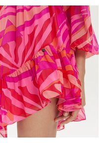 Nissa Sukienka letnia RC14805 Różowy Regular Fit. Kolor: różowy. Materiał: jedwab. Sezon: lato #3