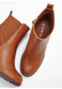 bonprix - Krótkie botki. Kolor: brązowy #2