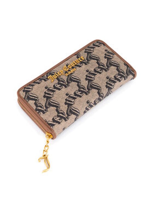 Juicy Couture Portfel BIJXT8662WVP Brązowy. Kolor: brązowy