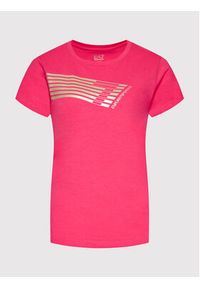 EA7 Emporio Armani T-Shirt 3LTT31 TJDSZ 1410 Różowy Regular Fit. Kolor: różowy. Materiał: bawełna #5