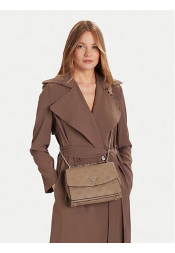 Guess Torebka Cresidia II HWPD98 88210 Beżowy. Kolor: beżowy. Materiał: skórzane