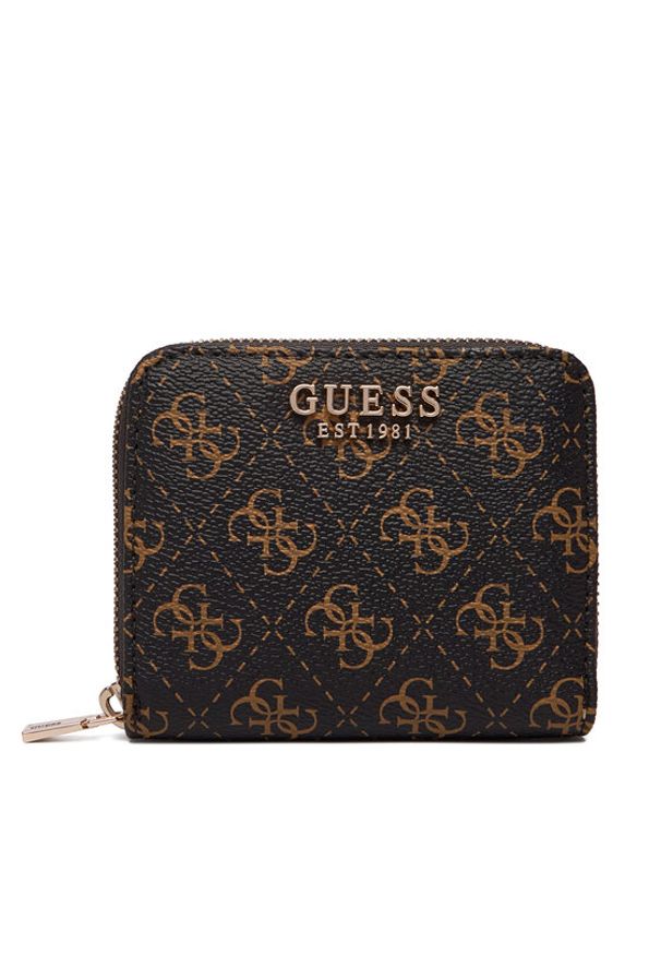 Guess Portfel Laurel II Slg SWQL74 59137 Brązowy. Kolor: brązowy. Materiał: skóra