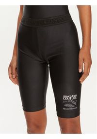 Versace Jeans Couture Szorty sportowe 76HAC1A6 Czarny Skinny Fit. Kolor: czarny. Materiał: syntetyk