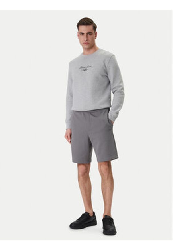 Hugo - HUGO Szorty sportowe Dayono 50530696 Szary Relaxed Fit. Kolor: szary. Materiał: bawełna. Styl: sportowy