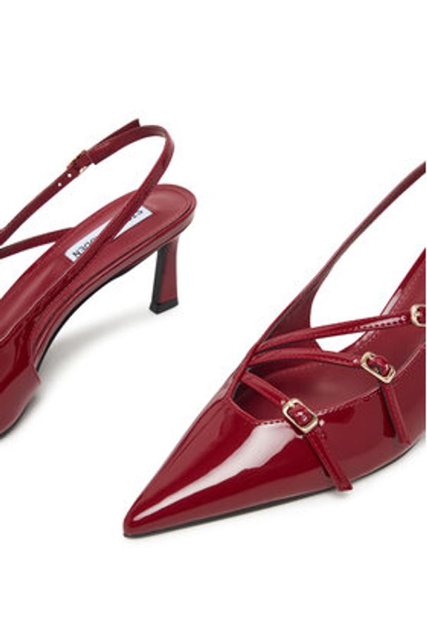 Steve Madden Czółenka Liana SM11003386 Bordowy. Kolor: czerwony. Materiał: skóra