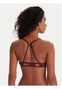 Hunkemöller Biustonosz z fiszbiną 302379 Bordowy. Kolor: czerwony. Materiał: syntetyk #6