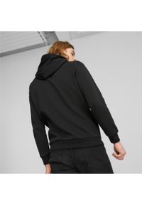 Bluza sportowa męska Puma 67594601. Typ kołnierza: kaptur. Kolor: czarny. Materiał: bawełna, materiał