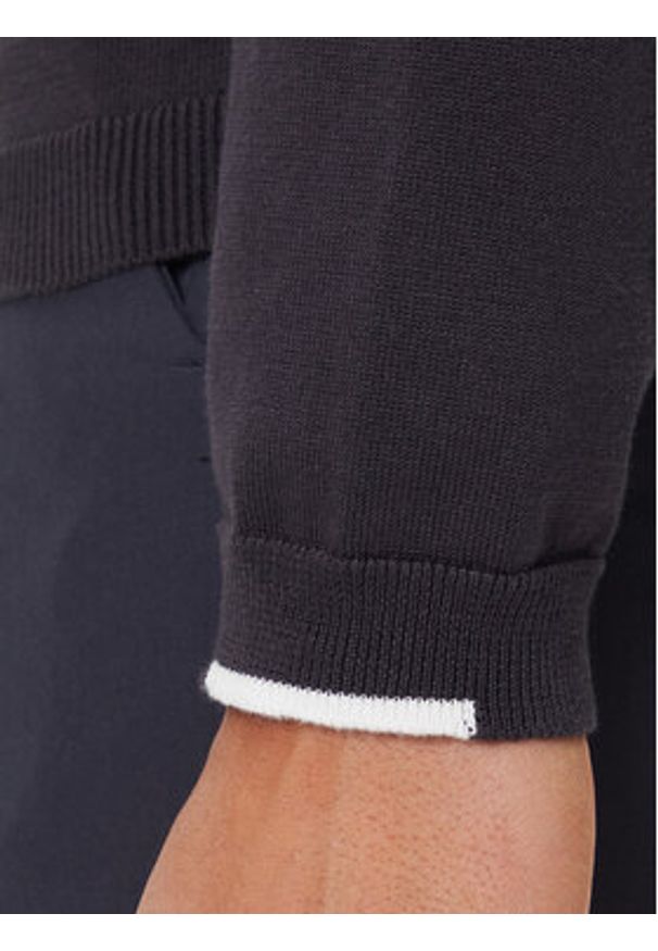 BOSS Sweter K_Ever-X 50541940 Granatowy Regular Fit. Kolor: niebieski. Materiał: bawełna