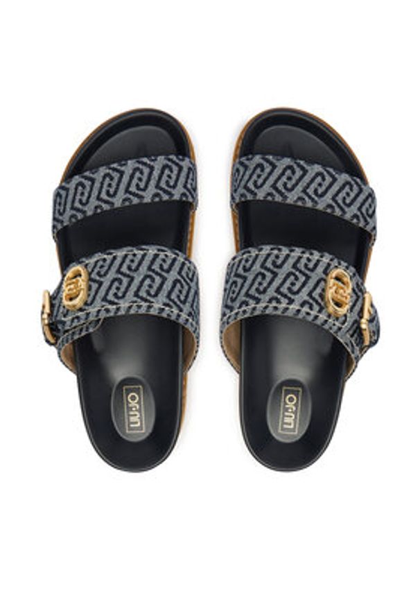 Liu Jo Klapki Livia 02 SA6109 TX523 Granatowy. Kolor: niebieski. Materiał: materiał