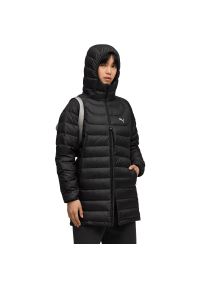 Kurtka damskie Puma Packlite Hooded Down Coat. Kolor: czarny. Materiał: poliester, materiał, puch. Sport: turystyka piesza #1