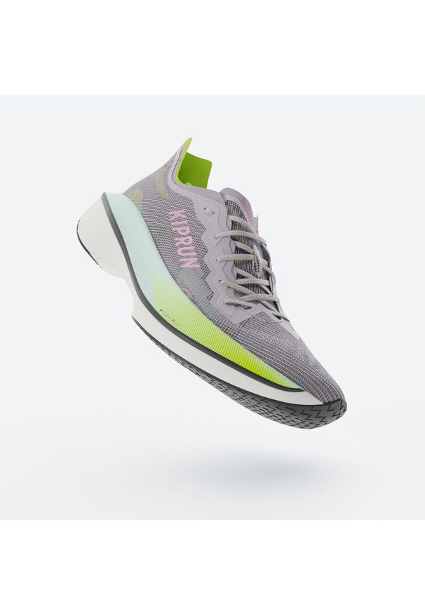 KIPRUN - Buty do biegania damskie Kiprun KD900X LD2. Kolor: fioletowy, zielony, żółty, wielokolorowy. Szerokość cholewki: normalna. Sport: bieganie